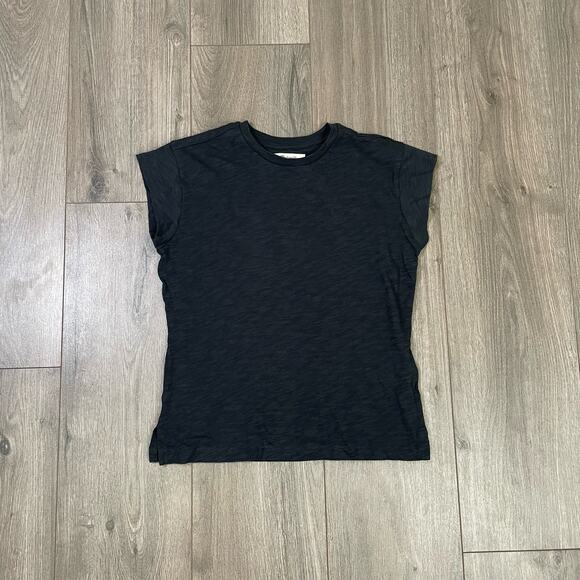 Madewell Slub Crewneck Cotton Casual Muscle Tee US Women's XXS New - Picture 2 of 6